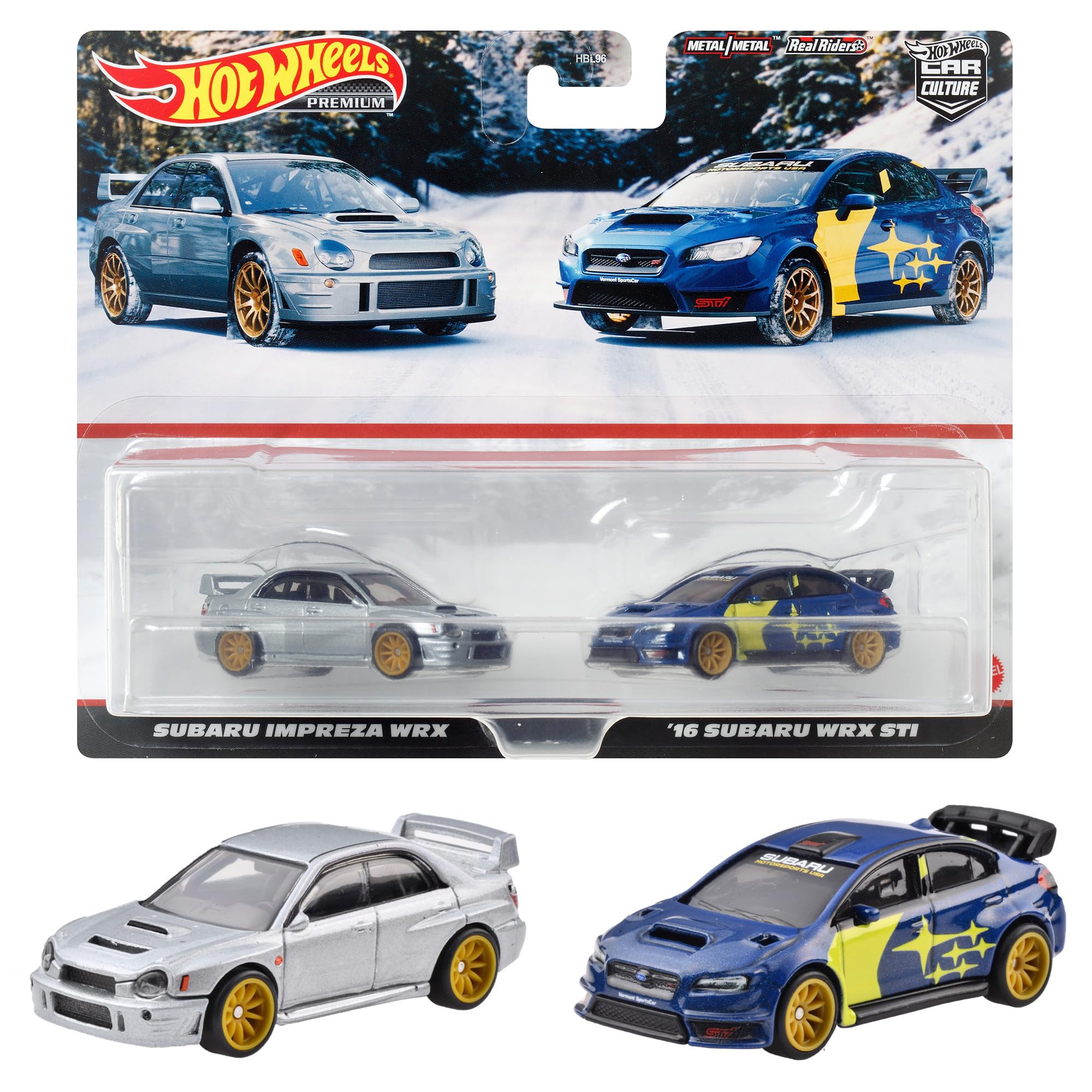 ۥåȥ(Hot Wheels) ץߥ 2ѥå Х ץå WRX / '16 Х WRX STIߥ˥ 3...