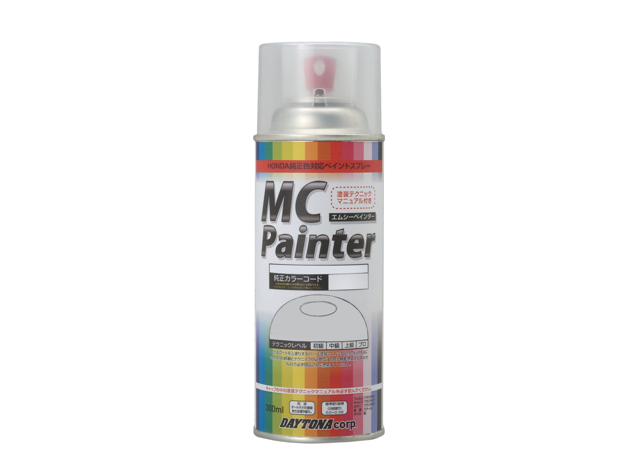 デイトナ(Daytona) バイク用 缶スプレー 300ml MCペインター Y52 ヤマハ用 カラーコード/0903 ブラックメタリックX 68396