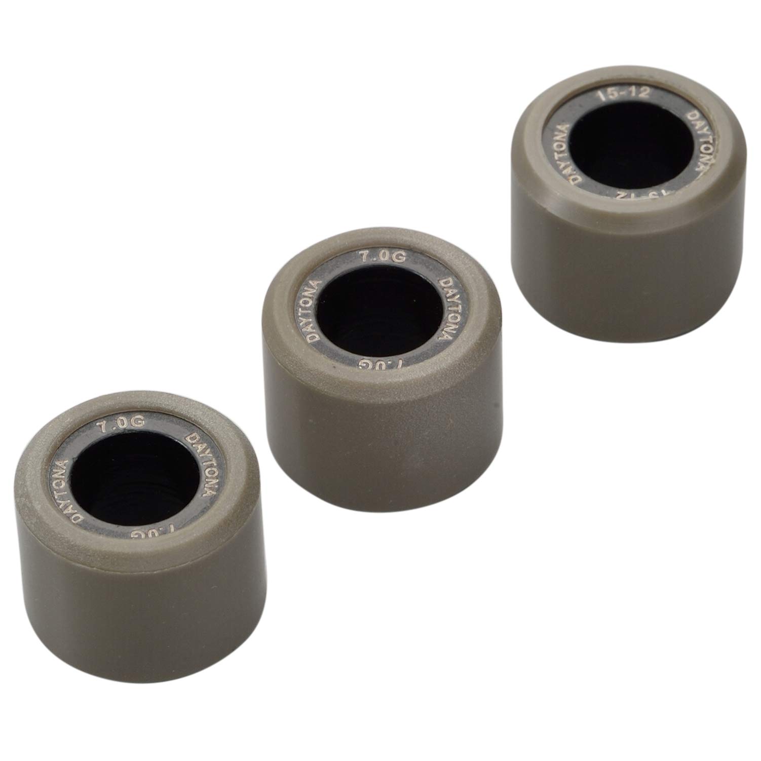 デイトナ(Daytona) バイク用 DWR ウエイトローラー φ15×12mm 7.0g 方向指定なし 3個セット 90455