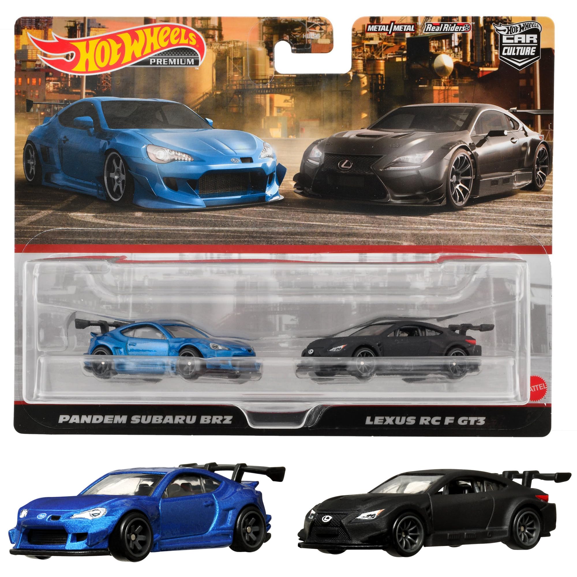 マテル(MATTEL) ホットウィール(Hot Wheels) プレミアム 2パック パンデム スバル BRZ/レクサス RC F GT3 3才~ HKF51