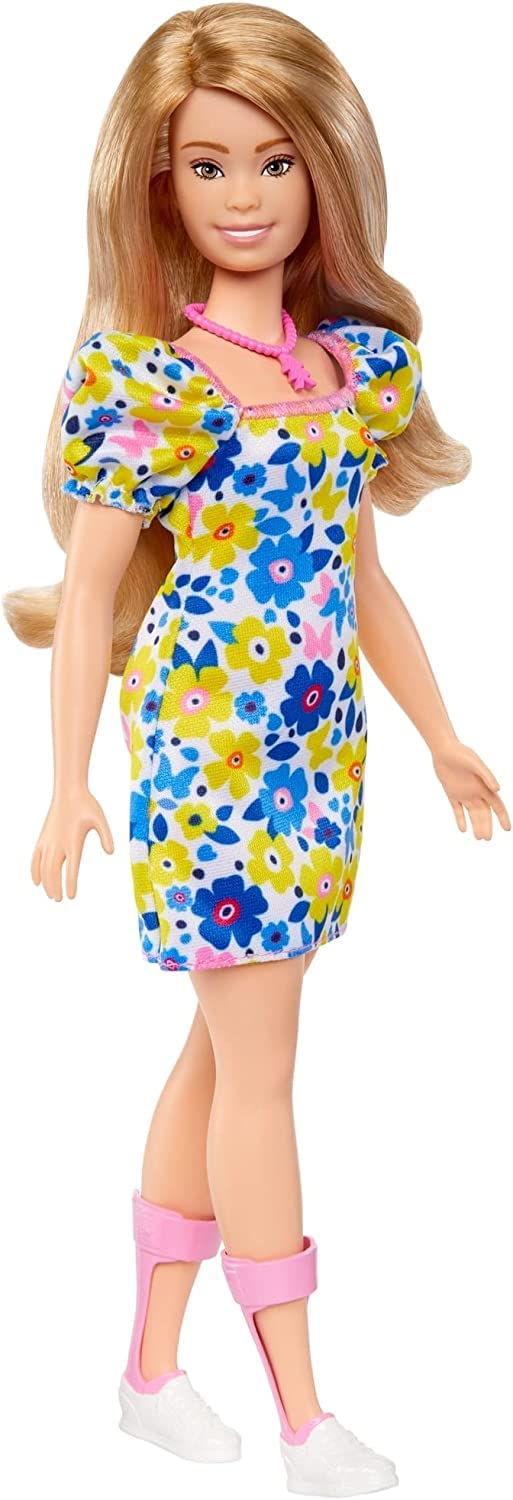 マテル(MATTEL) バービー ファッショニスタ人形 花柄のドレスを着た ダウン症の人形 全米ダウン症協会協力により作成 [並行輸入品]