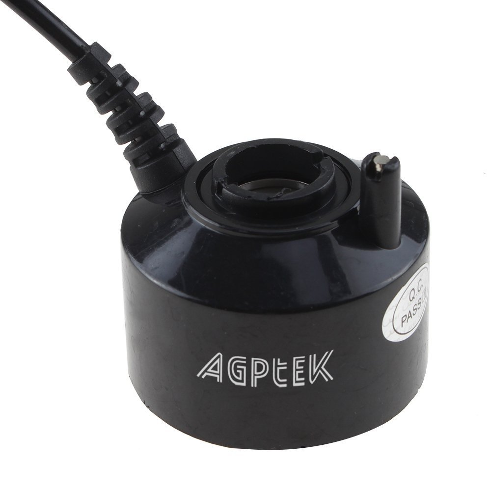 AGPtek®超音波霧発生装置（水槽、築山、池など用）　ミストメーカー ブラック