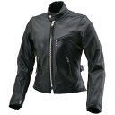 デイトナ(Daytona) バイク用 レザー ジャケット 本革(撥水加工) 春秋冬 シングル ライダース 襟なし DL-001 ブラック WMサイズ(レディース) 17811
