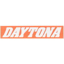 デイトナ(Daytona) バイク ステッカー ブランドロゴ DAYTONA 角型 250×50mm オレンジ/白文字 21256