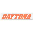 デイトナ(Daytona) バイク ステッカー ブランドロゴ DAYTONA 角型 250×50mm 白/オレンジ文字 21265