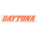 デイトナ(Daytona) バイク ステッカー ブランドロゴ DAYTONA 角型 150×30mm 白/オレンジ文字 21268
