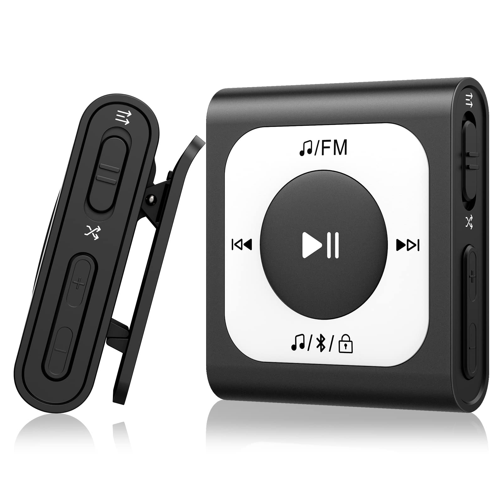 AGPTEK MP3プレーヤー クリップ式 64GB Bluetooth5.1対応 大容量 音楽プレーヤー ロスレスサウンド FMラジオ Type-C急速充電 ブルートゥースプレーヤー 小型 超軽量 30g ビジネス/仕事/勉強/通勤/通学/ランニングやスポーツなどに適用 音声ガイド 日本語説明書付き ギフト プ