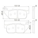 デイトナ(Daytona) バイク用 ブレーキパッド H-Dパッド(シンタードメタルパッド) スポーツスター フォーティーエイト(11-13)[XL1200X] スポーツスター883スーパーロー(11-13)[XL883L] など フロント用 76355 通しNo:114