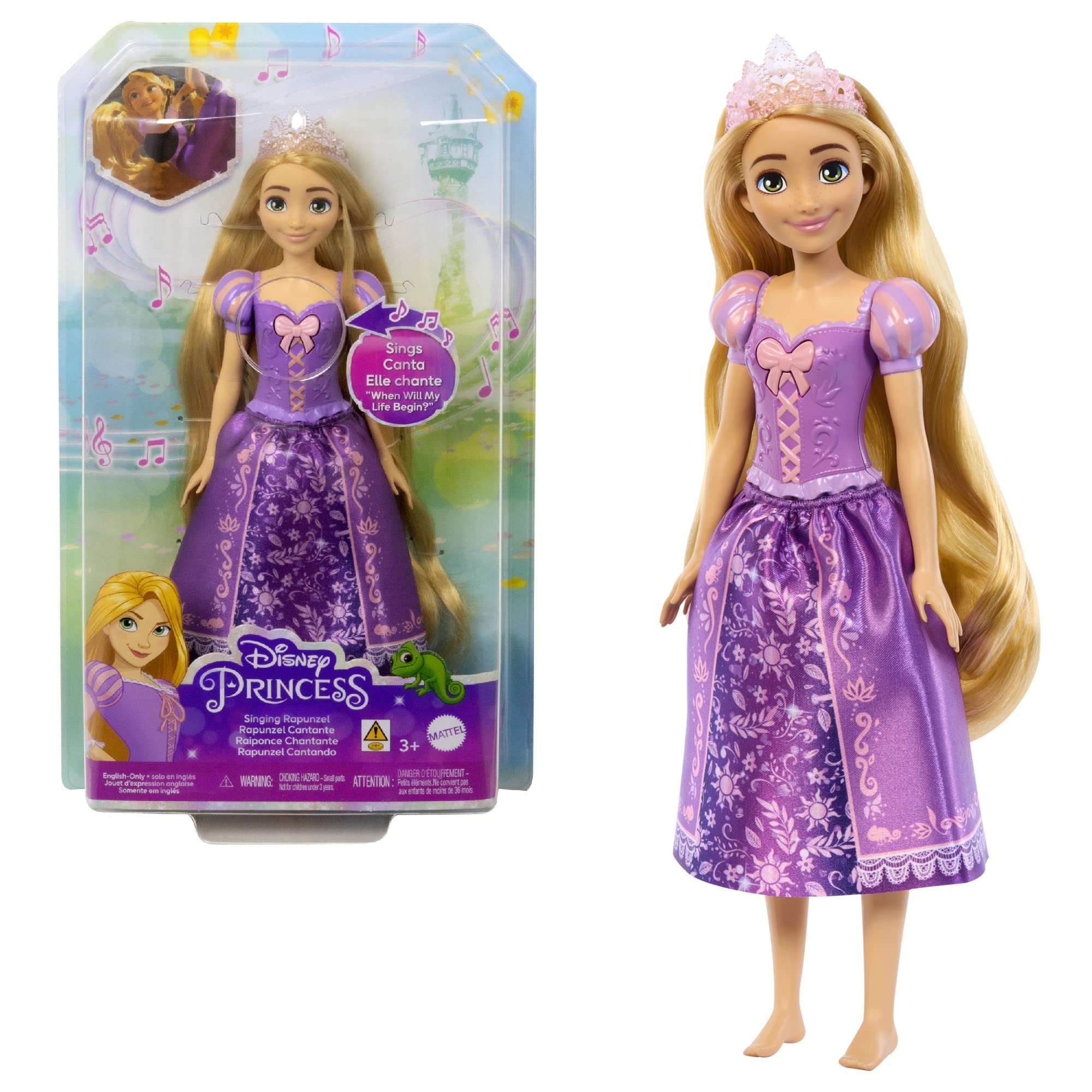 マテル(MATTEL) ディズニー（Disney）/ディズニープリンセス（Disney Princess） ラプンツェル（うたもたのしい シンギングドール）着せ替え人形 音楽人形3才~プレゼントHPD41