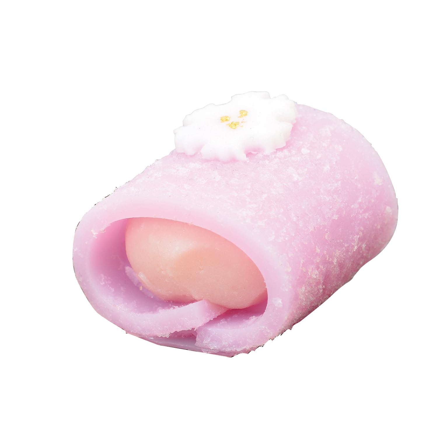 イミテーション の お供え 和菓子 お仏壇 への おそなえ 供物 食品サンプル 仏具小物 お盆 お墓参り にも使える PVC製 食べることはできません 雪紫 金箔付 38×37×33mm 国産 日本製 サンメニー