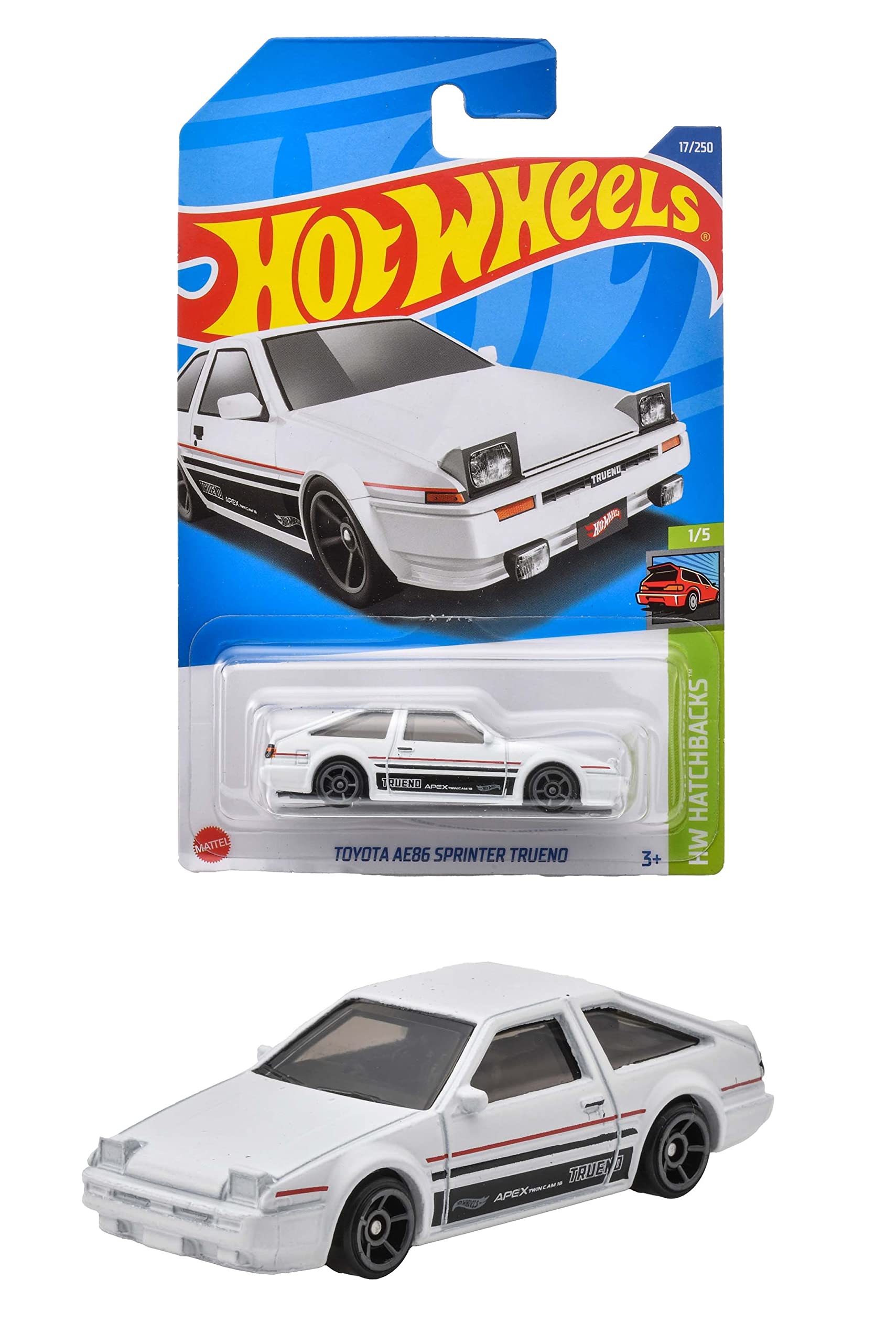 ホットウィール(Hot Wheels) ベーシックカー トヨタ AE86 スプリンタートレノ 3才~ HHD82