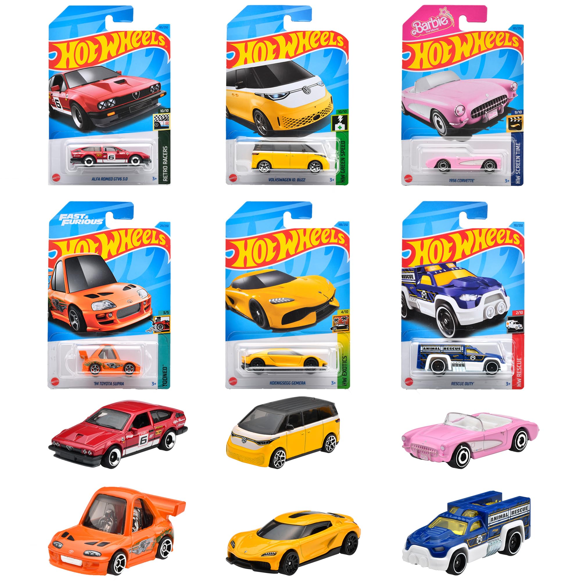 マテル(MATTEL) ホットウィール(Hot Wheels) ベーシックカー アソートミニカー36台入り BOX販売 3才~ 98KL-C4982