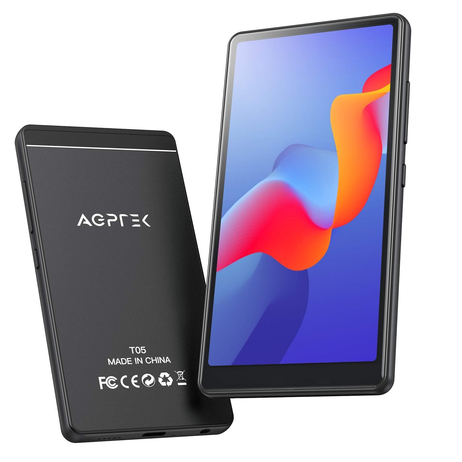 AGPTEK MP3プレーヤー MP4プレーヤー 4インチHD大画面 タッチスクリーン Androidシステム Wi-Fi対応 Bl..