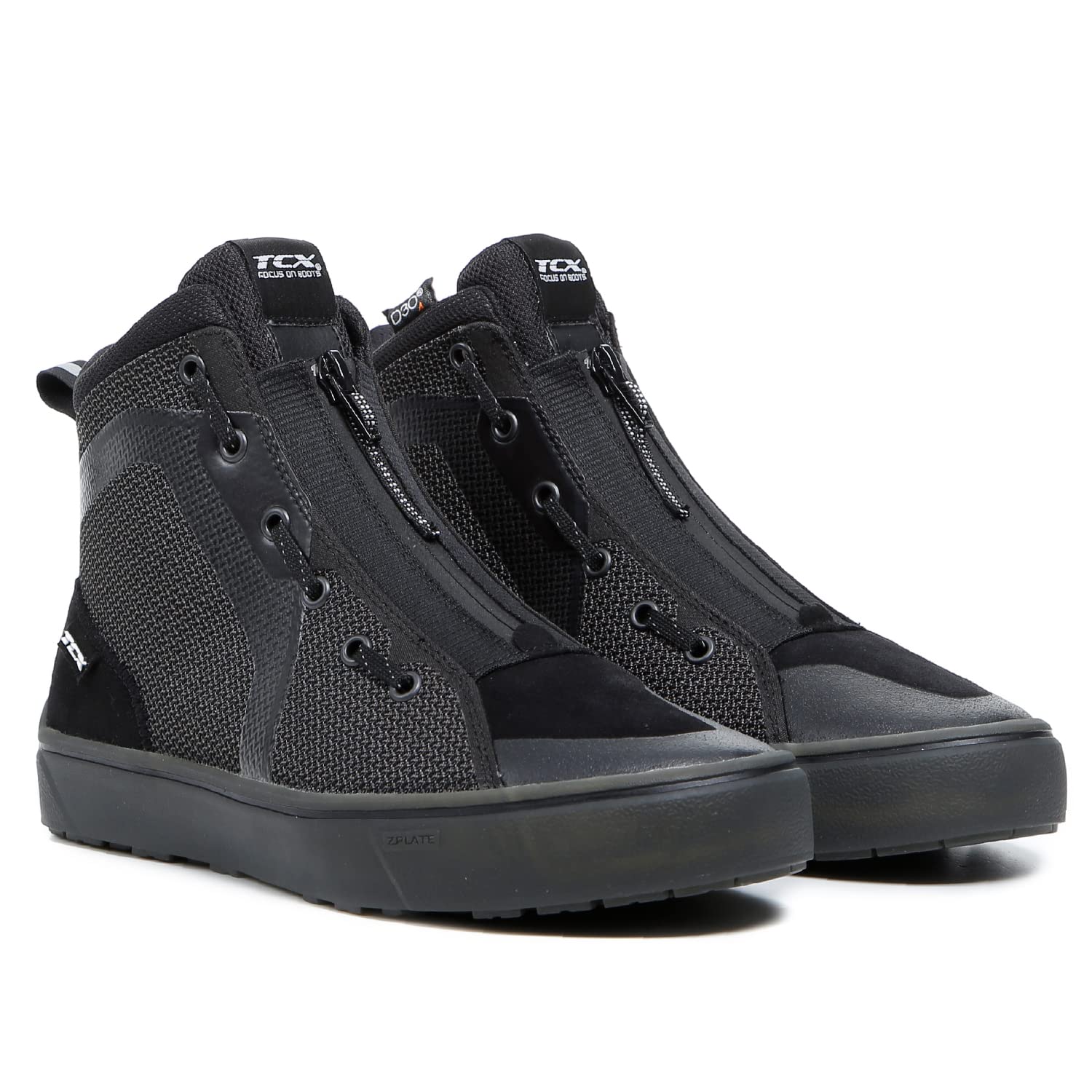 デイトナ TCX (ティーシーエックス) バイク用 ライディング シューズ メッシュ フロントジップ CE規格 9559 IKASU Air ブラック 25.5cm 27967