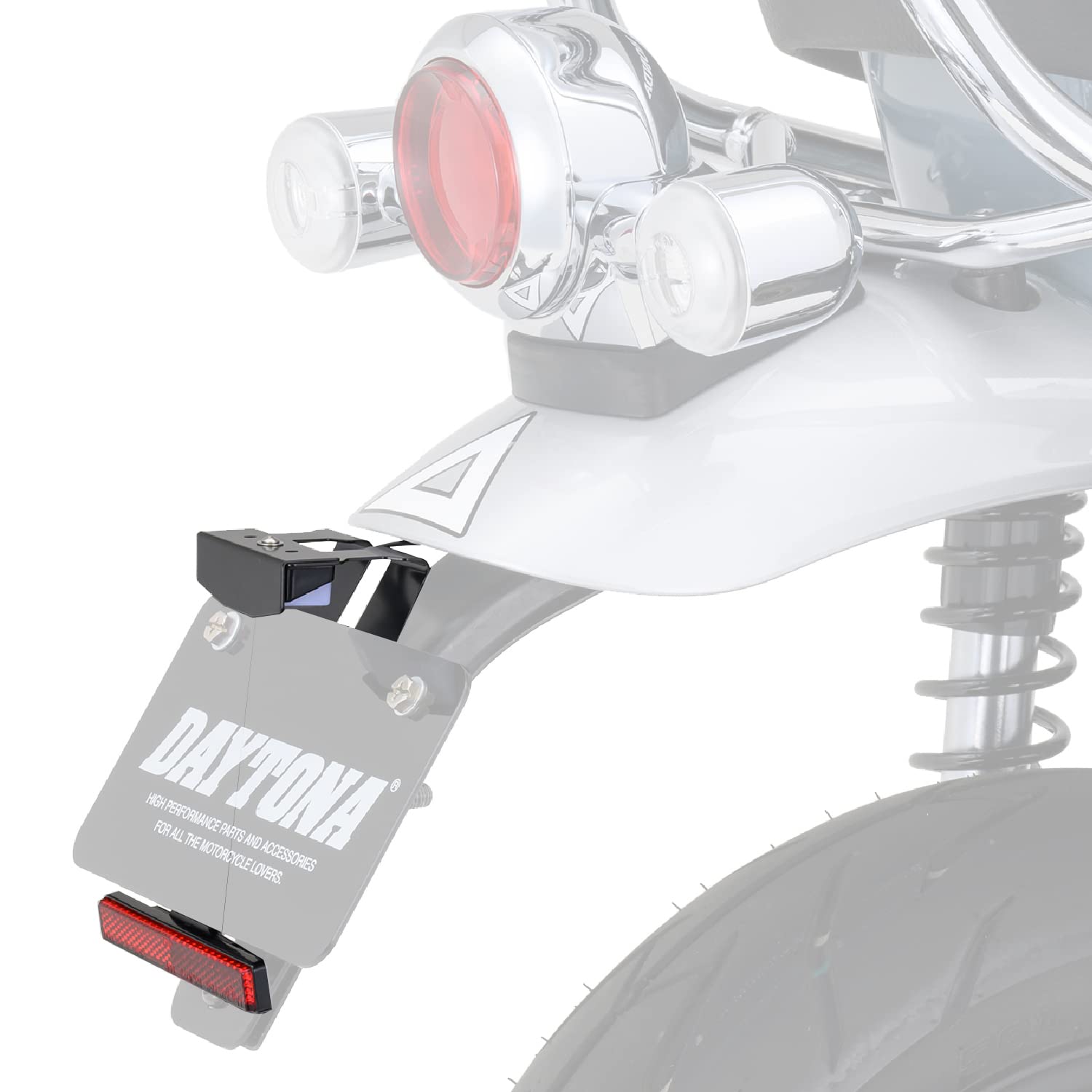 デイトナ(Daytona) バイク用 LEDフェンダーレスキット ダックス125(23)専用 LEDライセンスランプリフレクター付属 新保安基準適合 92650