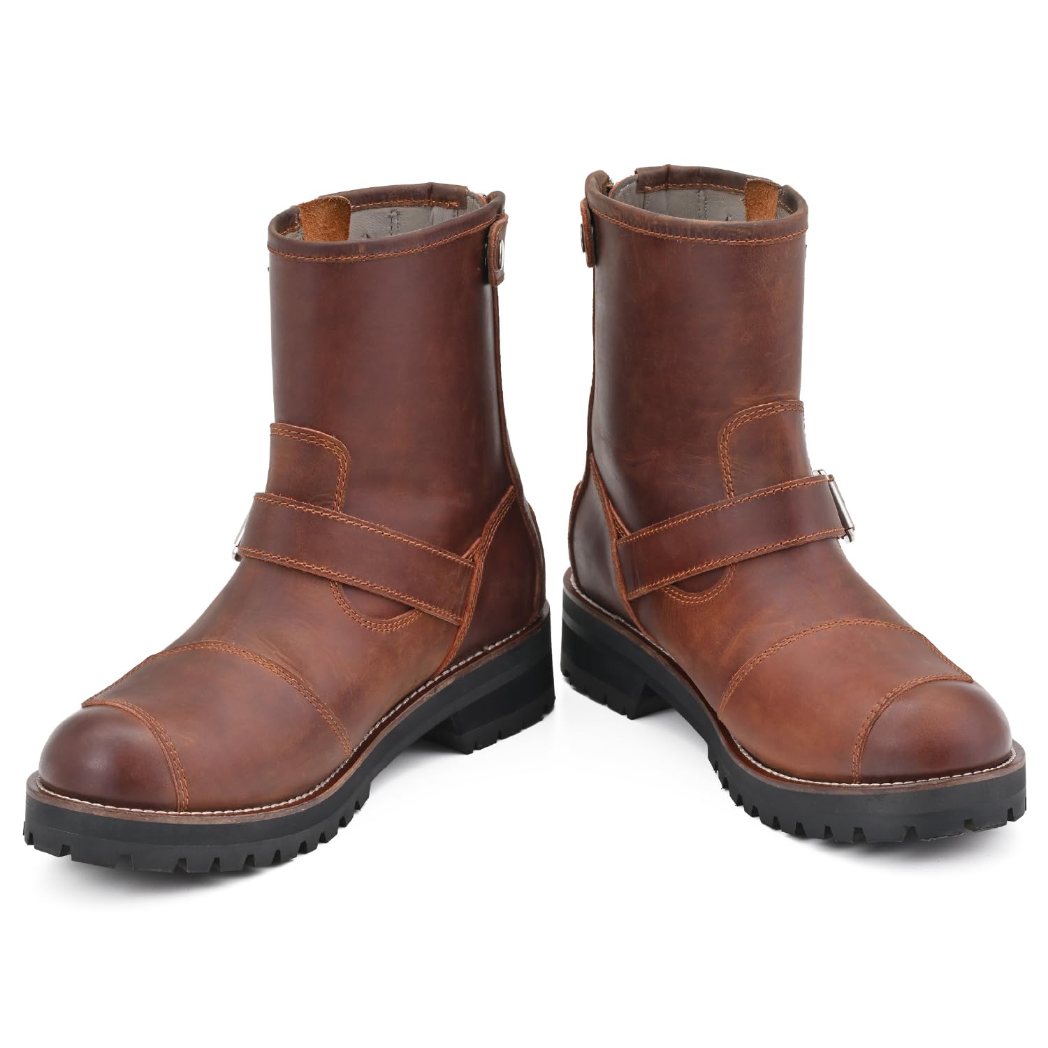 デイトナ(Daytona) バイク用 エンジニアライドブーツ 本革 牛革(フルグレインレザー) シフトパッド ヒールジップ DS-003 ブラウン 28.0cm...