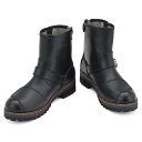 デイトナ(Daytona) バイク用 エンジニアライドブーツ 本革 牛革(フルグレインレザー) シフトパッド ヒールジップ DS-003 ブラック 25.0cm...