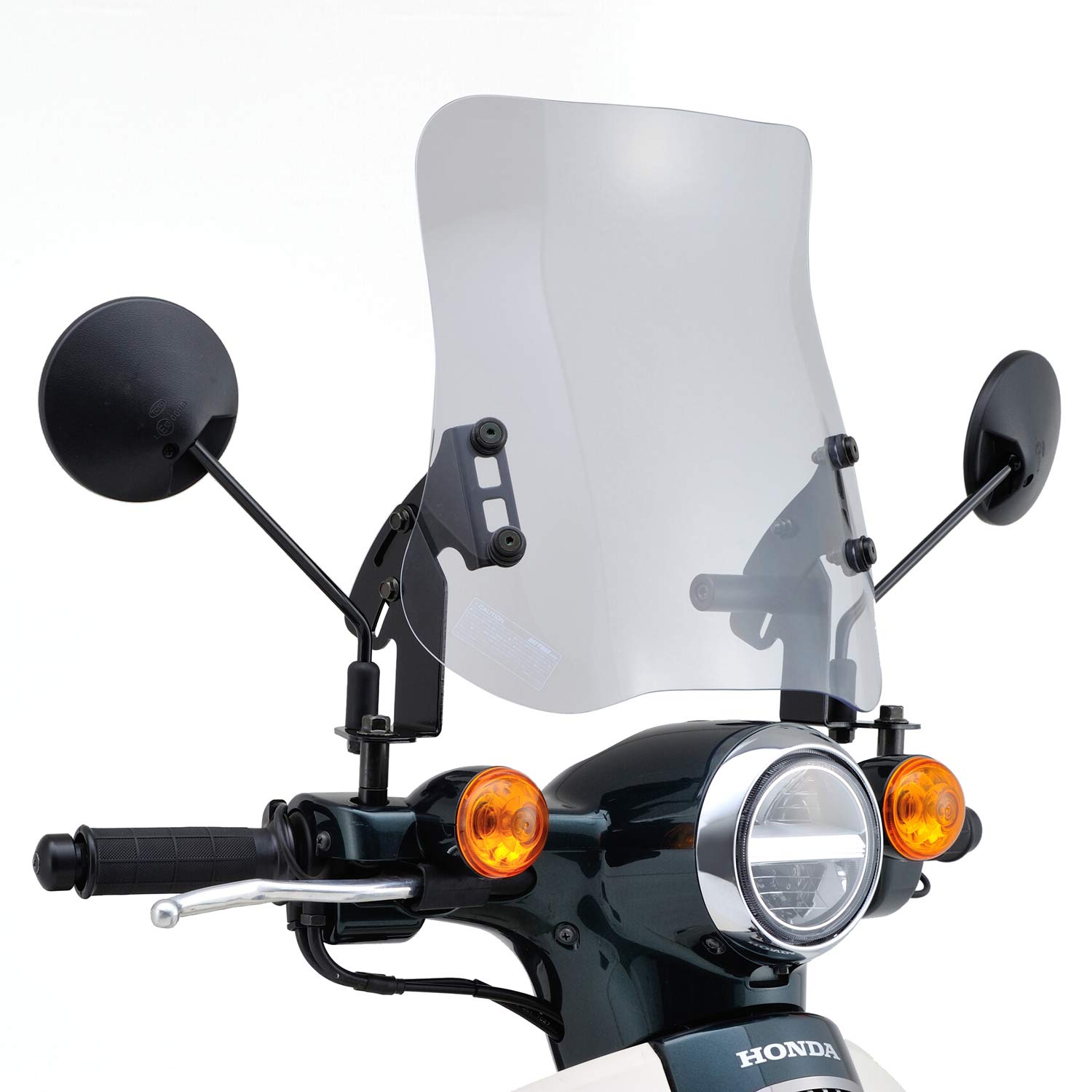 デイトナ(Daytona) バイク用 スクリーン クランプバー付き スーパーカブ50/110(12-21)専用 ウインドシールド RSシリーズ ロング クリアー 96525