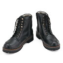 デイトナ(Daytona) バイク用 ダービーライドブーツ 本革 牛革(フルグレインレザー) シフトパッド くるぶしパッド内蔵 サイドジップ DS-001 ブラ...