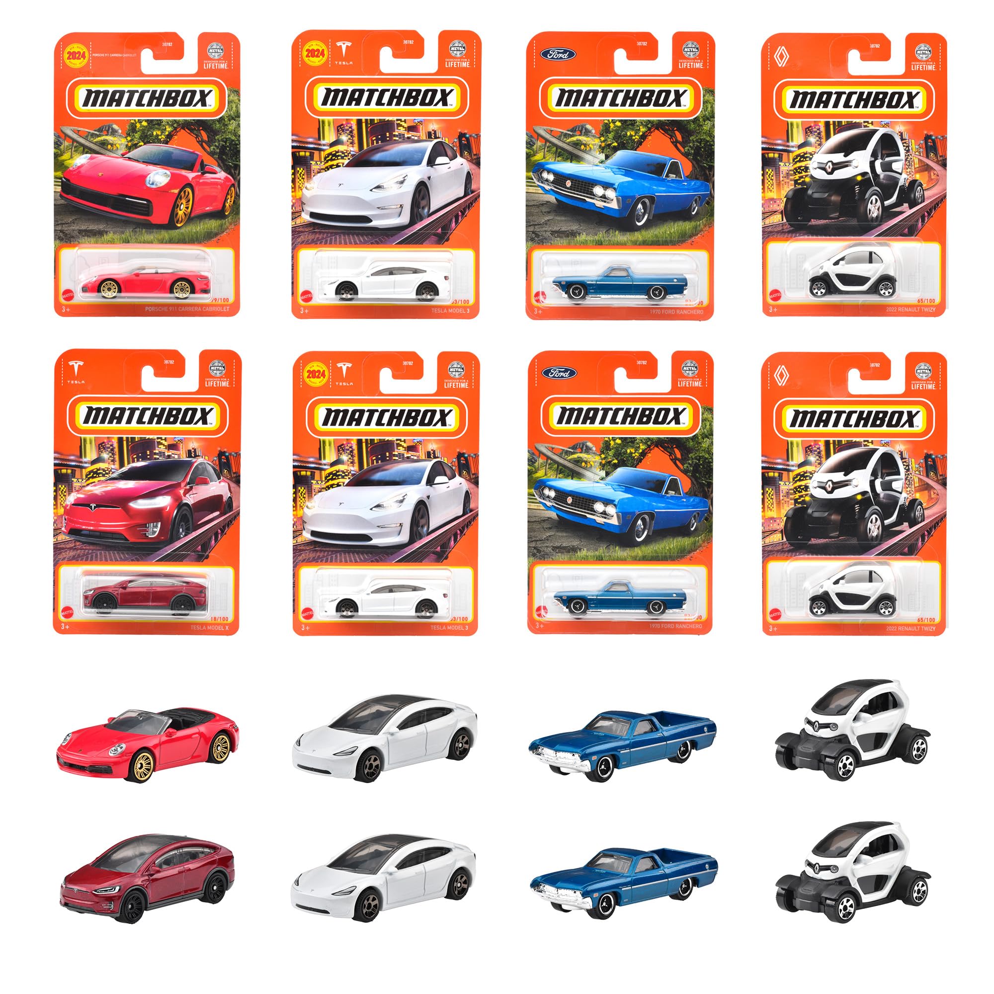 マッチボックス(Matchbox) ベーシックカー Bアソートミニカー24台入り BOX販売 3才~ 98BB-30782