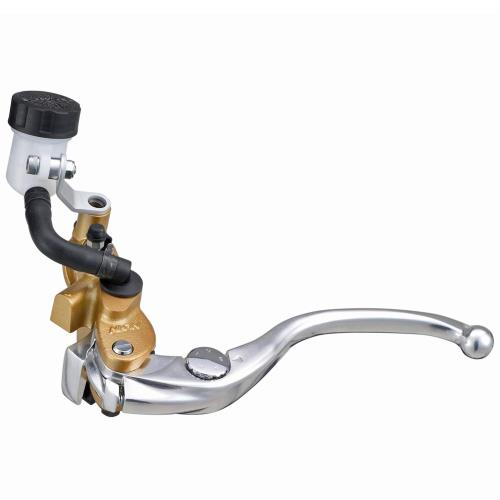 デイトナ(Daytona) NISSIN(ニッシン) バイク用 ラジアル クラッチマスターシリンダー 縦型 φ19 (横型 14mm相当) ゴールドボディ/バフクリアーレバー 64208