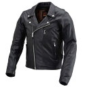 デイトナ(Daytona) バイク用 レザー ジャケット 本革(撥水加工) 春秋冬 ダブル ライダース DL-003 ブラック 2XLサイズ(メンズ) 1781...