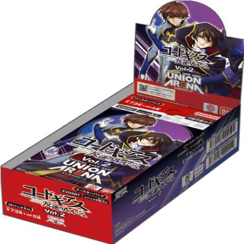 バンダイ (BANDAI) UNION ARENA ブースターパック コードギアス 反逆のルルーシュ Vol.2EX02BT(BOX)12パック入