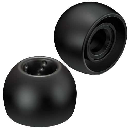 JVCケンウッド JVC EP-FX9ML-B 交換用イヤーピース スパイラルドット 6個入り MLサイズ ブラック