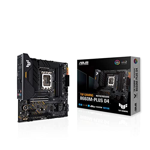 ASUS INTEL 第12世代 CPU ( LGA1700 ) 対応 B660 チップセット mATX マザーボード TUF GAMING B660M-PLUS D4 国内正規代理店品