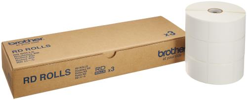 brother プレカット紙ラベル TD-2130N/2130NSA用 3ロール入り RD-U07J ...