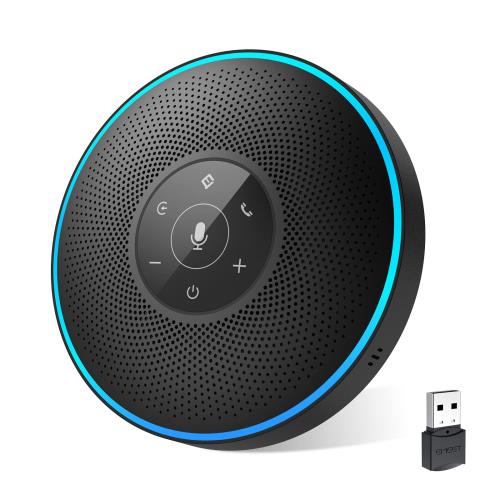 EMEET M2 スピーカーフォン ハウリング抑制 ノイズキャンセリング 会議用マイクスピーカー 360?全方向..