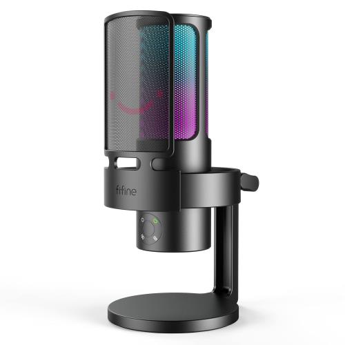 FIFINE Ampligame USBスタンドアロンマイク テレワーク ストリーマー ゲーマー コンテンツクリエイター..