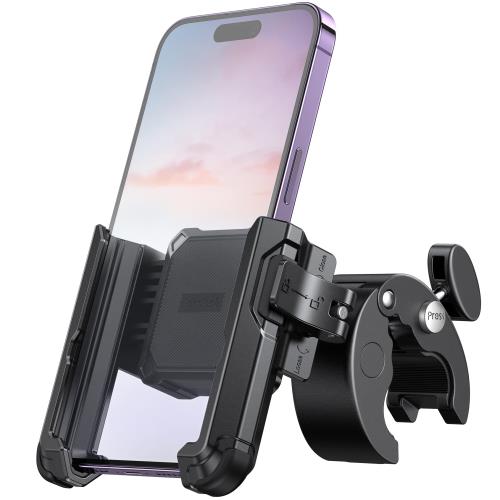 楽天FIDELALamicall クイック取付 自転車 スマホ ホルダー : 自転車 携帯ホルダー スマホ自転車ホルダー ロードバイク iphone bike mount 落下防止 360度回転 簡単取付 iPhone 15 15 Plus 15 pro 15 pro max iphone 14/13/12 pro plus pro max android 4.7－7インチに対応 ブラック