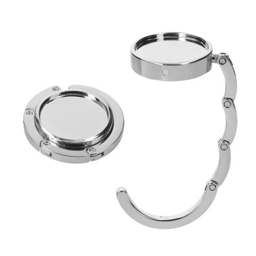 kwmobile 2x バッグハンガー 折り畳み かばん掛け - バッグホルダー フック デスク テーブル カバン置き - コンパクト テーブルフック 2個セット