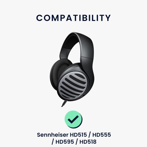 kwmobile 2x 対応: Sennheiser HD515 / HD555 / HD595 / HD518 交換用イヤーパッド...