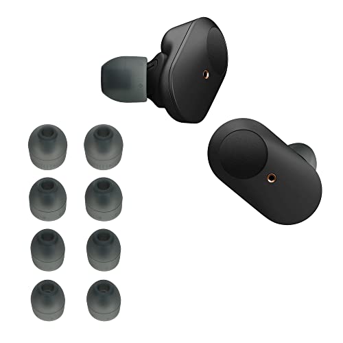 kwmobile 8x 対応: Sony WF-1000XM3 / WF-SP900 / WF-SP510 交換用 イヤーピース - 4つのサイズ セット - シリコン パッド 異なるサイズ入り