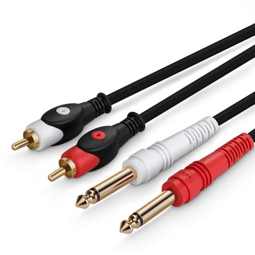 Υե2-RCAԥ2 ǥ֥ RCA֥ Ѵ֥ 2 x RCA-2 x 6.35mmΥ (1...