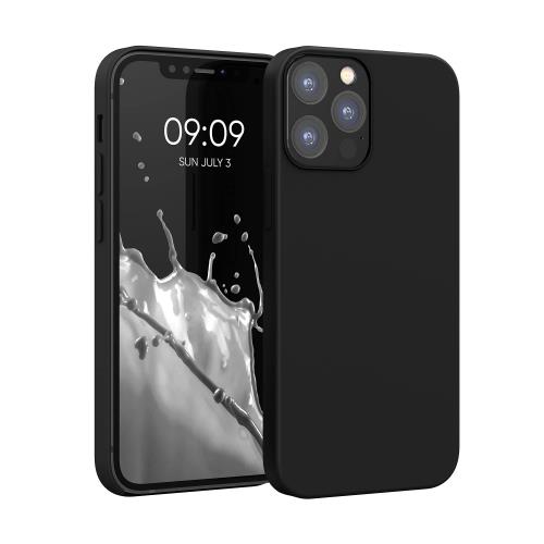 kwmobile スマホケース 対応: Apple iPhone 12 / iPhone 12 Pro ケース - TPU リキッド シリコン カバー - 耐衝撃 傷防止 サラサラ Case