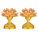 RAYWILL 蓮花 仏花 蓮の花 仏具 ロータス 蓮 造花 LED 7色変化 2個セット 2WAY給電対応 USB・電池 はすはな 仏壇 仏具 仏前 法事 法...