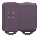 kwmobile 対応: Renault 4-ボタン 車のキー Smart Key (Keyless Go 対応機種のみ) ケース - シリコン キー保護 - 車 鍵 プロテクション
