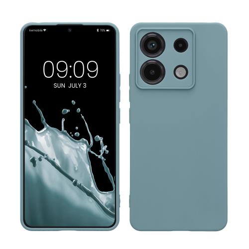 kwmobile スマホケース 対応: Xiaomi Redmi Note 13 Pro 5G / Poco X6 5G ケース - スマートフォン バックカバー TPU 耐衝撃 アンティーク ストーン