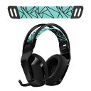 kwmobile ヘッドバンドカバー 対応: Logitech G733 / G335 / G535 ヘッドバンド - 交換用 プロテクター 黒色/青色(2)