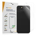 kwmobile 対応: Apple iPhone 14 背面 3x 保護 フィルム - 傷 指紋 防止 プロテクター セット