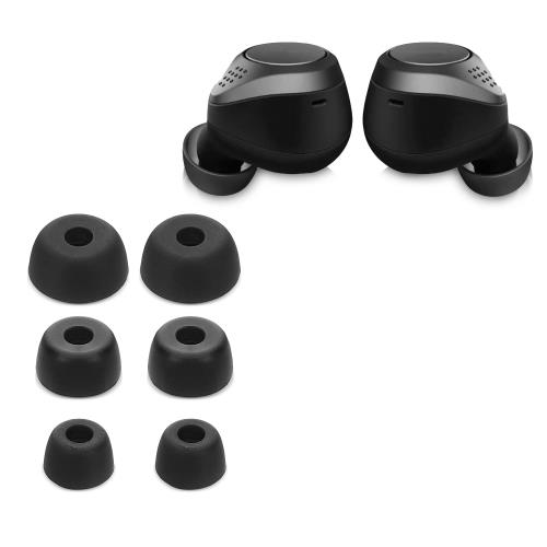 kwmobile 対応: Jabra Elite 75t /65t / Active 用 6x 交換用 イヤーピース - 3つのサイズ S/M/L パッド セット - シリコン パッド 異なるサイズ入り