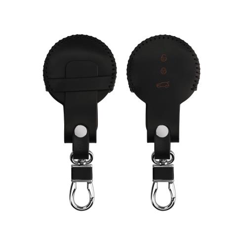 kwmobile 対応: Mini 3-ボタン 車のキー Smart Key キーケース - キーカバー スマートキー キーホルダ..