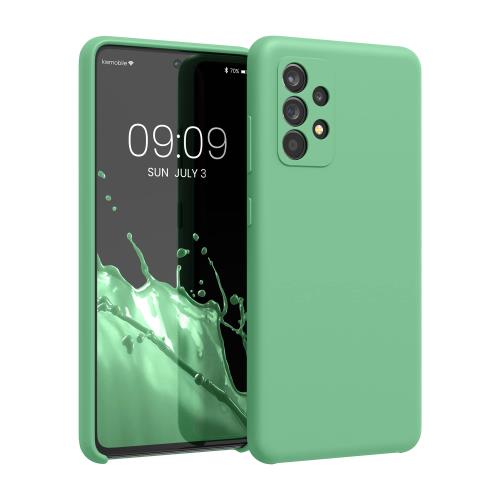 kwmobile スマホケース 対応: Samsung Galaxy A52 / A52 5G / A52s 5G ケース - TPU リキッド シリコン カバー - 耐衝撃 傷防止 サラサラ Case