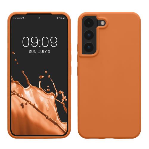 kwmobile スマホケース 対応: Samsung Galaxy S22 ケース - TPU リキッド シリコン カバー - 耐衝撃 傷防止 サラサラ Case