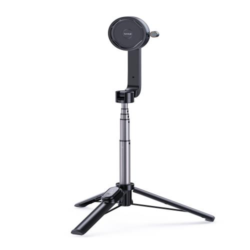 国内正規品 Lamicall ALL LOCK Selfie Stick Tripod ロミコール オールロック 三脚 自撮り棒 360度回転 無線 Bluetooth リモコン付き 伸縮式 折り畳み 落下防止 マグネットロック式