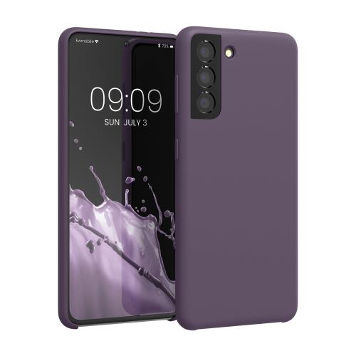 kwmobile スマホケース 対応: Samsung Galaxy S21 ケース - TPU リキッド シリコン カバー - 耐衝撃 傷防止 サラサラ Case