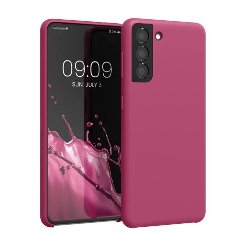 kwmobile スマホケース 対応: Samsung Galaxy S21 ケース - TPU リキッド シリコン カバー - 耐衝撃 傷防止 サラサラ Case